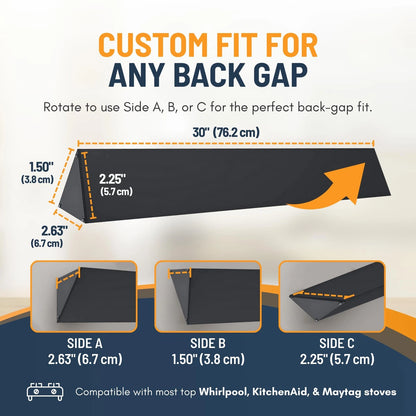 30” Slide In Range Gap Filler Kit, Slide-In Rear & Range...