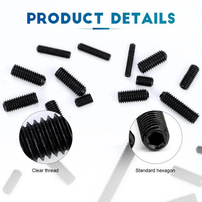 NINDEJIN 666 PCS M2 M3 M4 M5 M6 M8 Black Socket 666 Set,