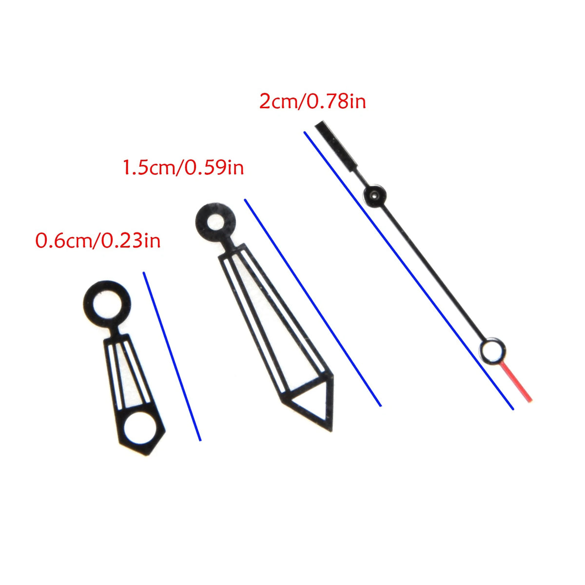 2 Set Watch Hands Hour Minute Second Needle Pins Kit For ETA 2824-2 Movement