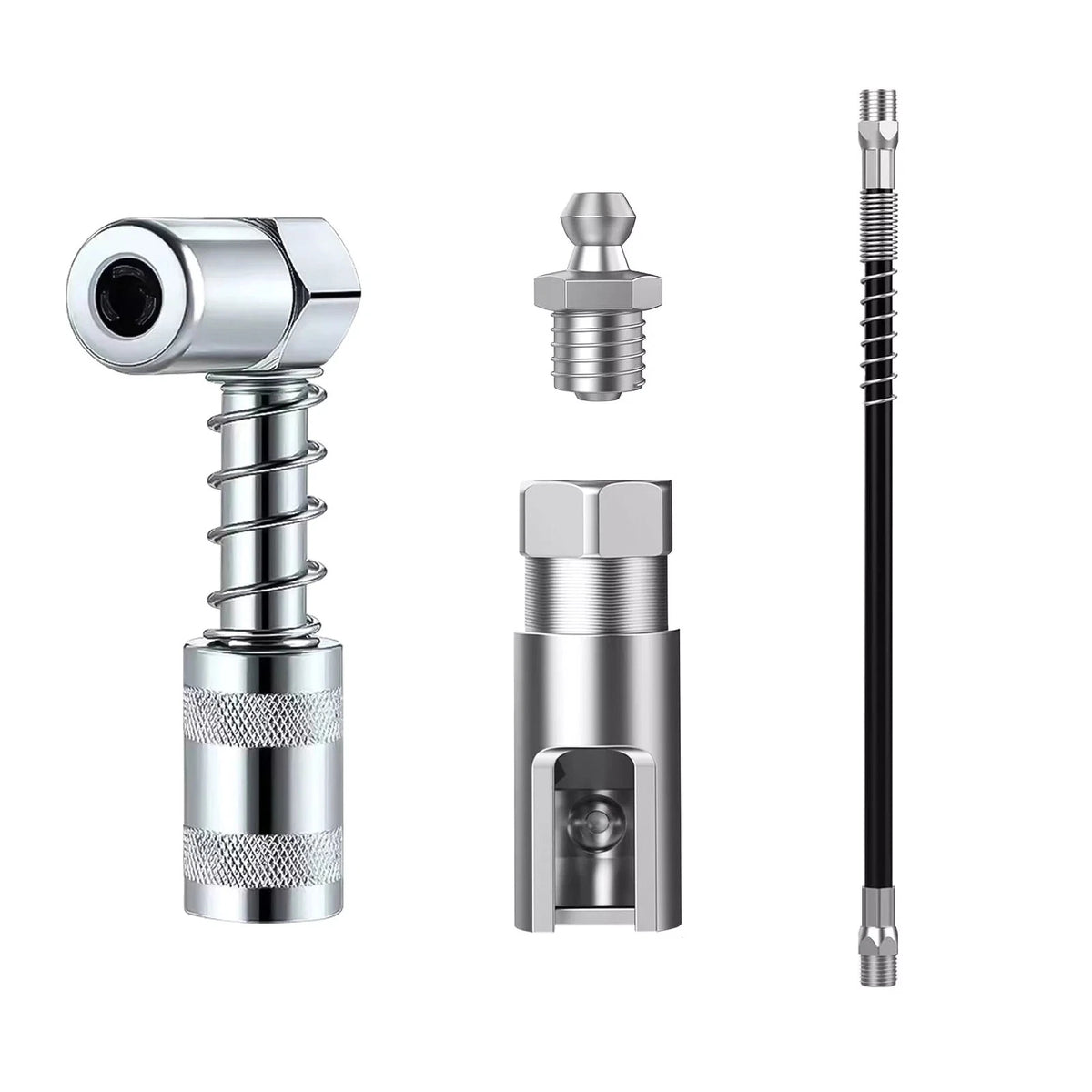 Grease Gun Coupler, 1/8 Inch NPT Right Angle Grease Coupler, 90 Degree
