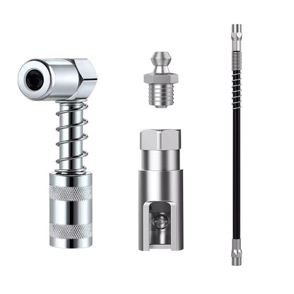 Grease Gun Coupler, 1/8 Inch NPT Right Angle Grease Coupler, 90 Degree