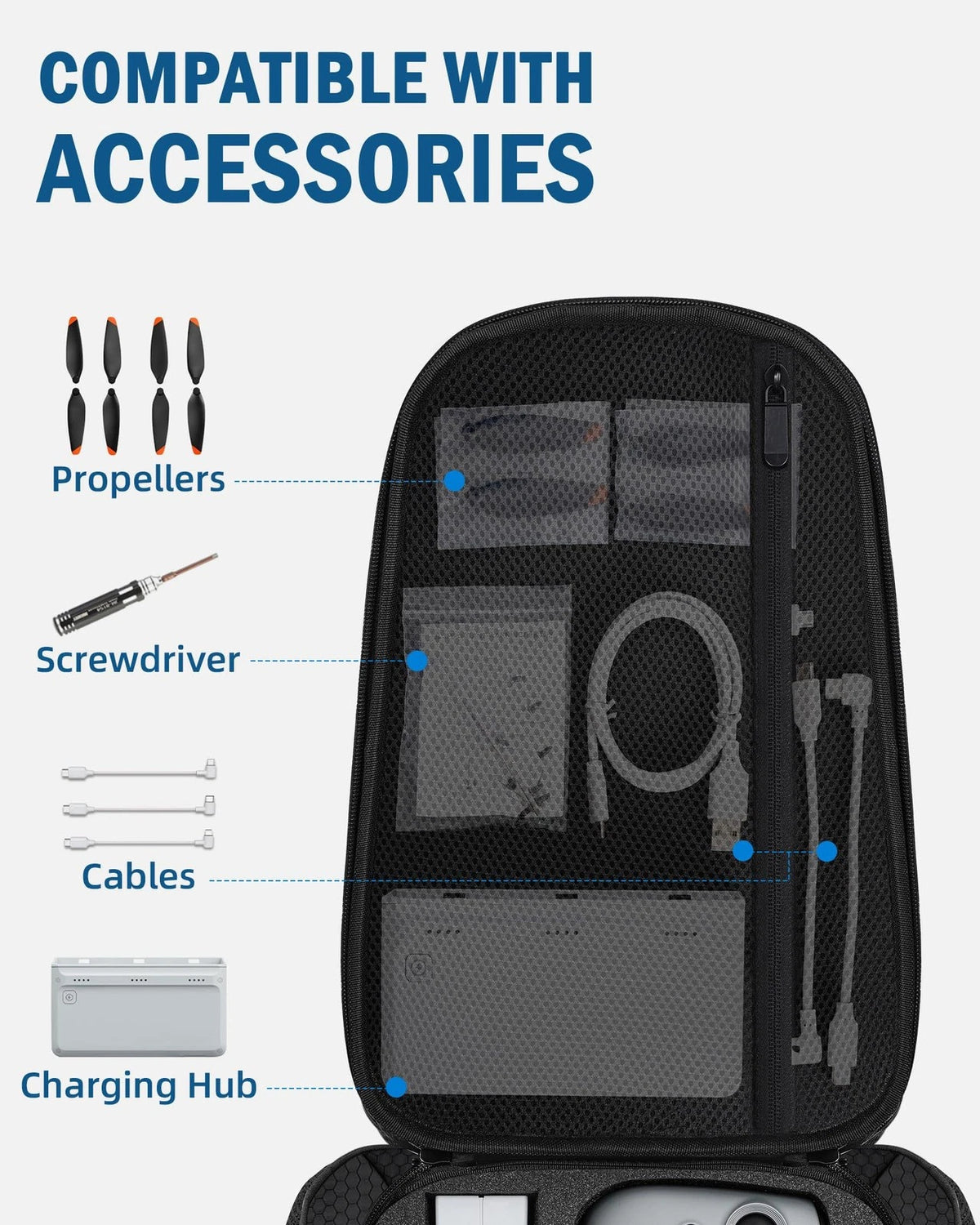 PEKREWS Case for Atom 2 Backpack (RC PTD 1) - One Size Fits All, Black