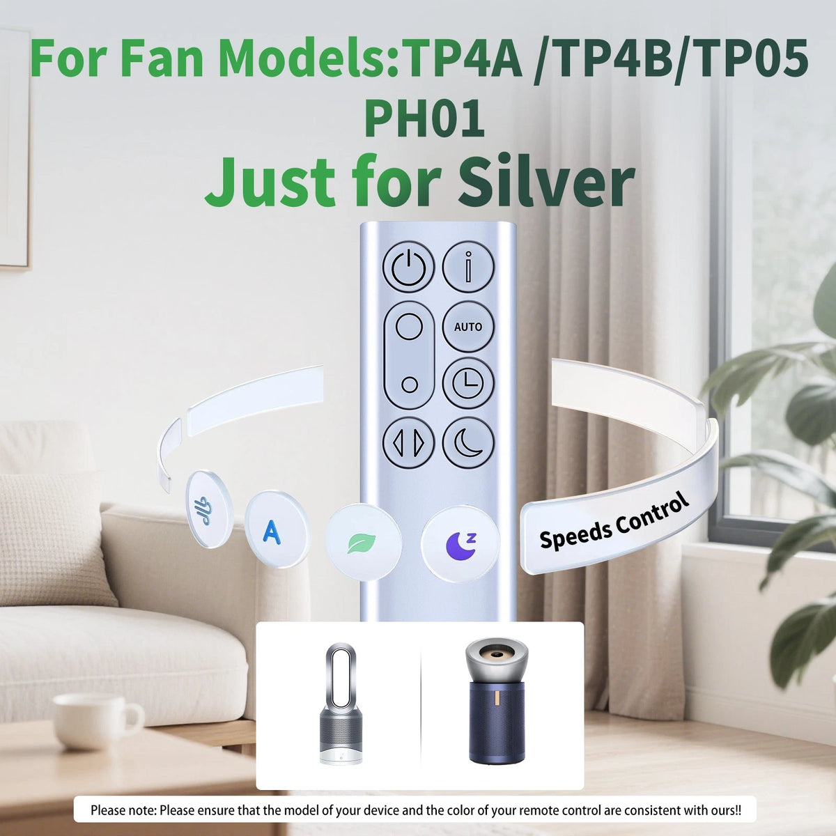 Remote Control For Dyson TP05 PH01 Pure Cool Air Purifier Tower Fan