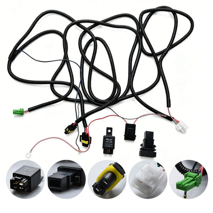H11 Fog Light Wiring Harness Kit for Acura TL TSX RDX 12V 40A Relay LED Switch