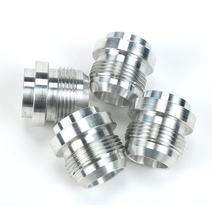 An16, 16 An Male Billet 6061t6 Aluminum Weld On Fitting Bung Qty:4