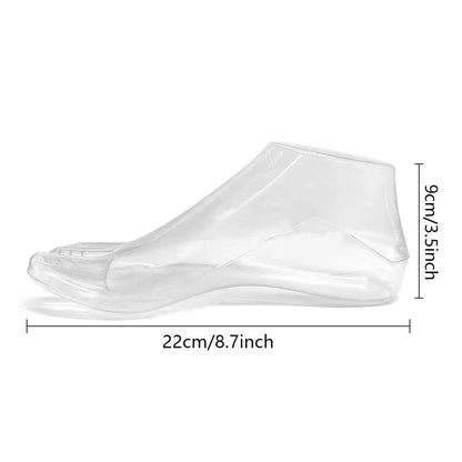 SteelFever 1 Pair Plastic Foot Model Tools Shoes Support Medium, Transparent
