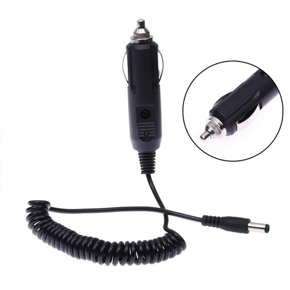 Car Lighter Slot Charger Cable Line For BaoFeng UV-5R UV-9R PLUS 5.5mm Plug