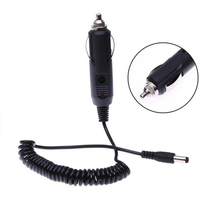Car Lighter Slot Charger Cable Line For BaoFeng UV-5R UV-9R PLUS 5.5mm Plug