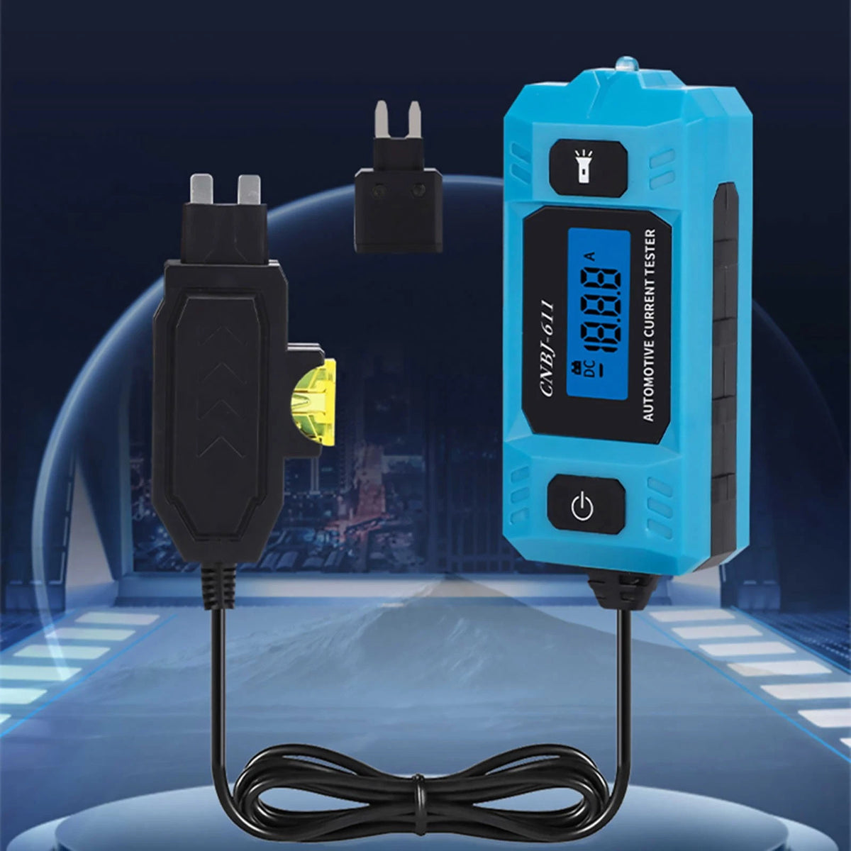 Portable Automotive Current Detector 0.01A-19.99A Meter with LED Display Screen