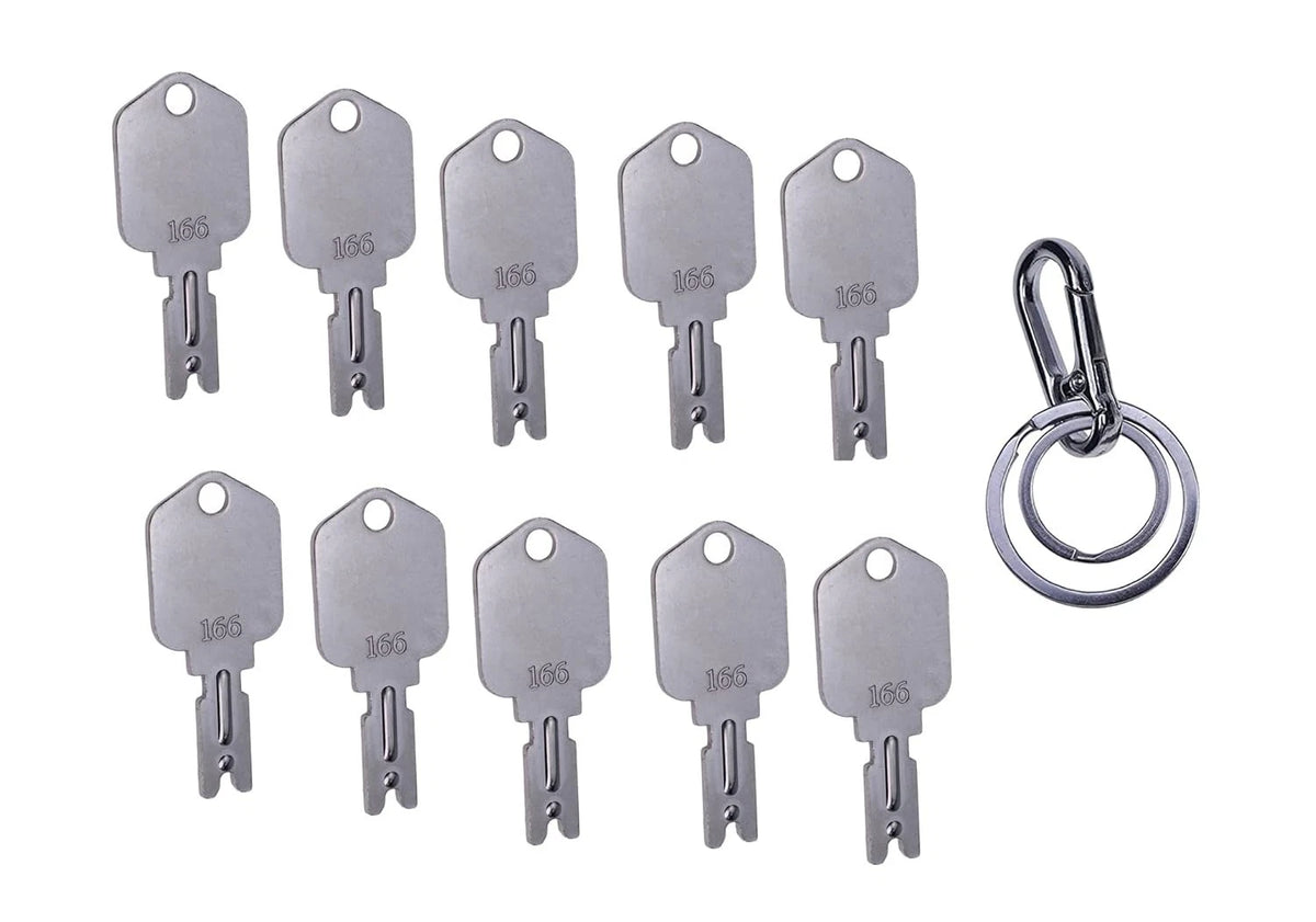 JEENDA (10) Forklift Key for Clark Yale Hyster Komatsu Gradall Gehl Crown...