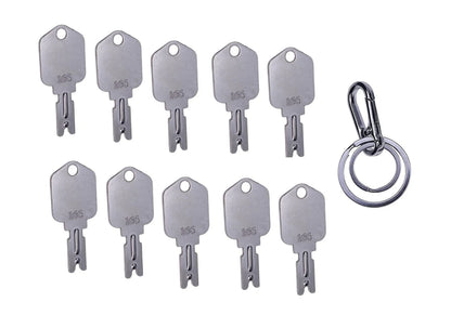JEENDA (10) Forklift Key for Clark Yale Hyster Komatsu Gradall Gehl Crown...