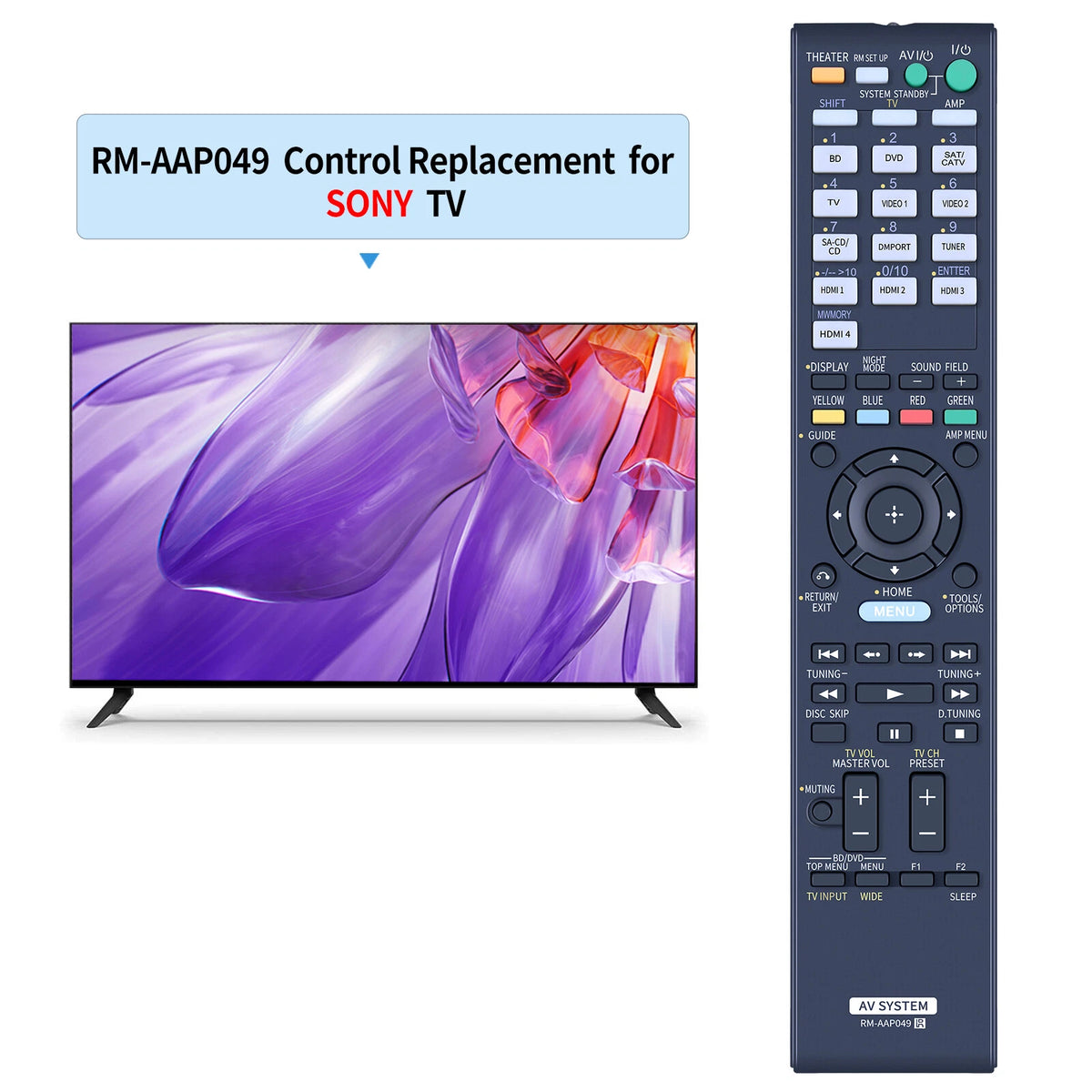 RM-AAP049 Remote Control For Sony Audio Video AV Receiver STRDH810 148784811