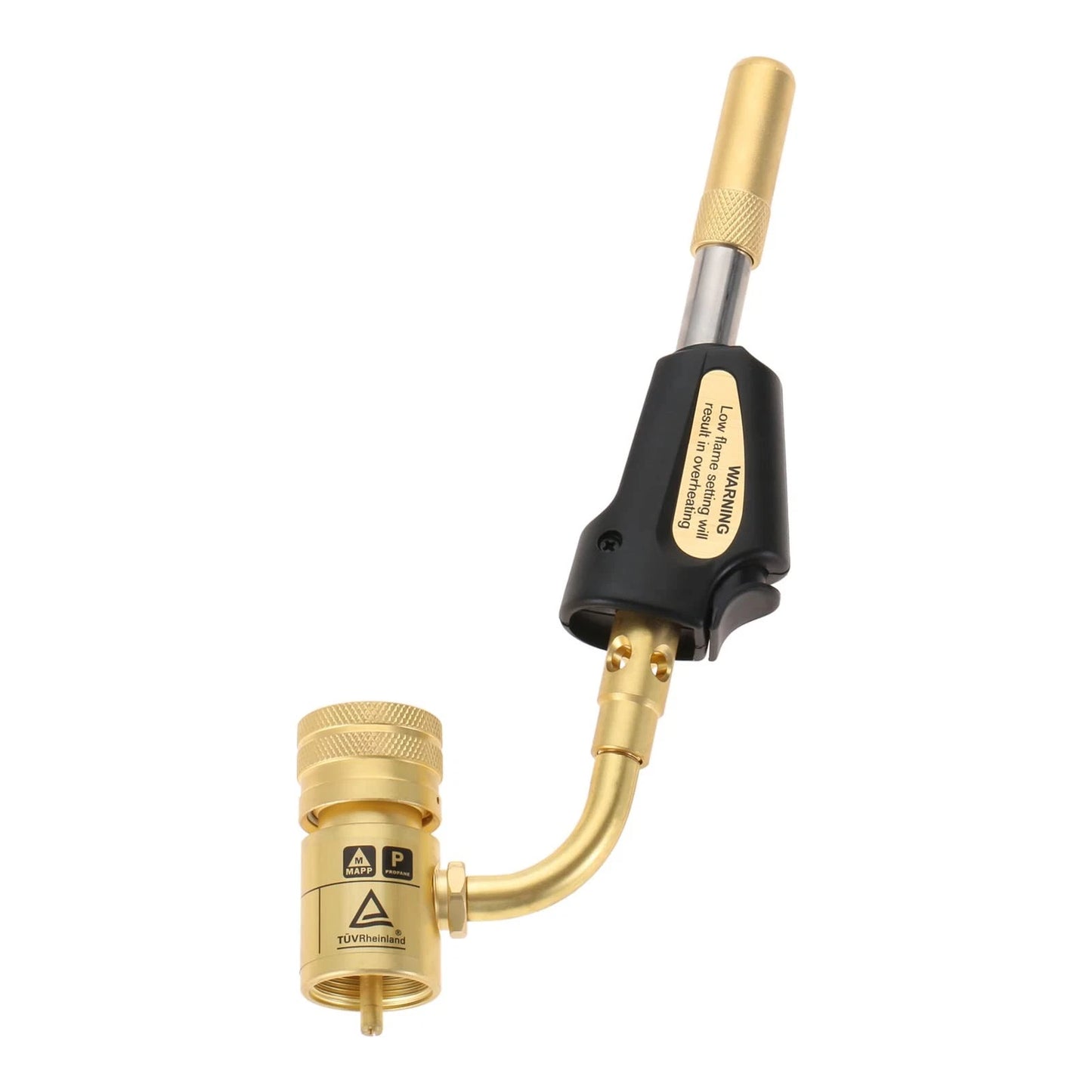 gohantee Propane MAPP Gas Turbo Torch Tips with Self Ignition Trigger Gold