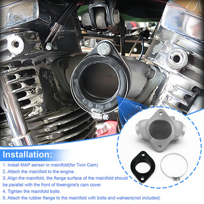 Intake Manifold Flange Kit For Harley-Davidson Twin Cam 1999-2006