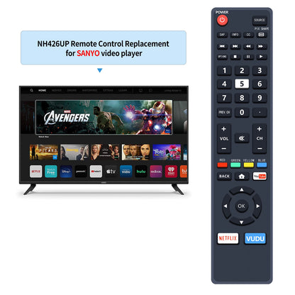 NH424UP Remote Control For Sanyo TV 50MV387Y/F7 43MV347X 55MV387Y/F7