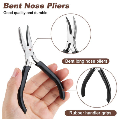 Ausbond 1200Pcs Silver and Gold with Pliers Jump Rings