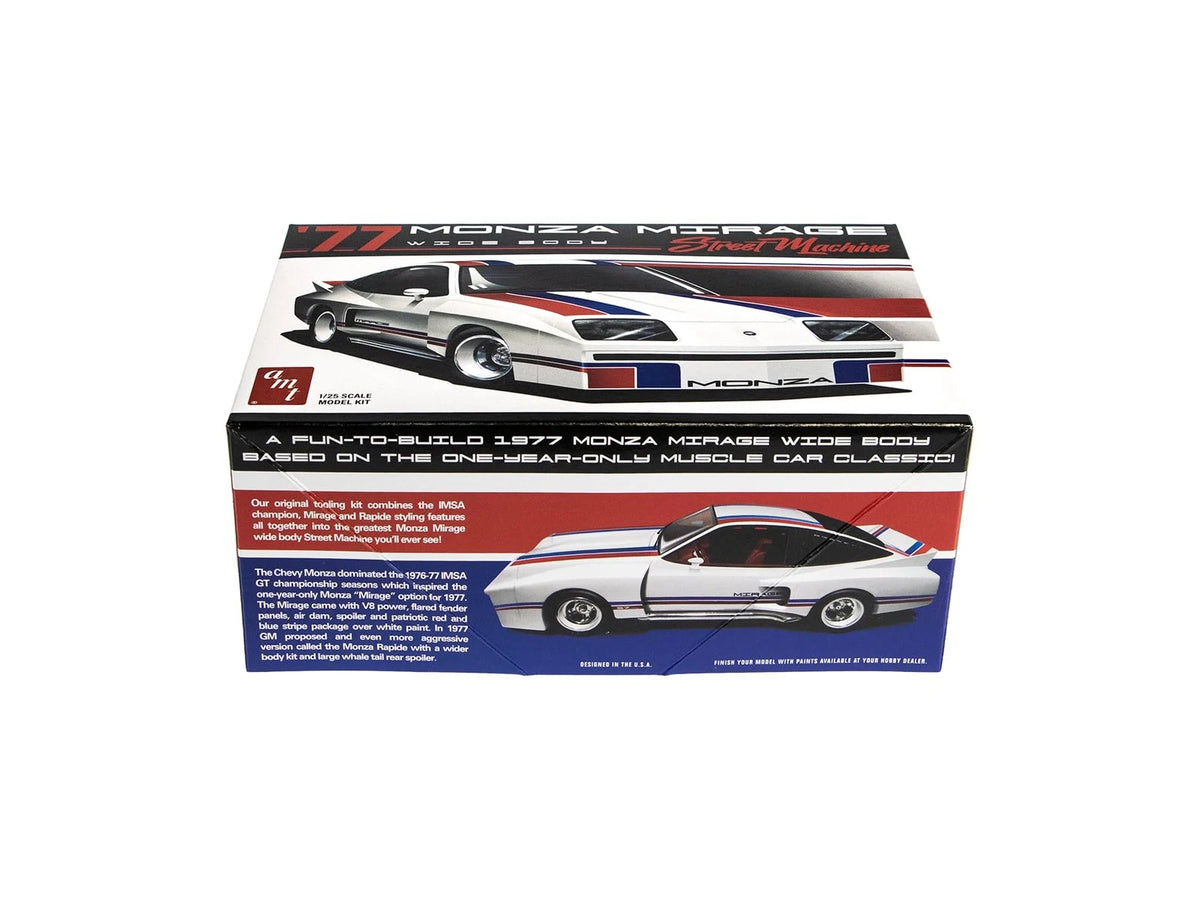 AMT 1977 Chevy Monza Mirage SS 1/25 Scale Model Kit 7 inches, White