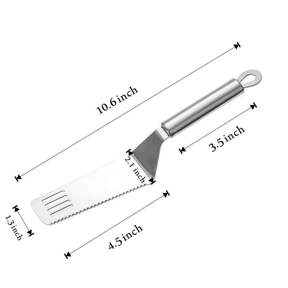 Tafond Stainless Steel Pie Cutter and Server, Cake 10.6 inches, Silver
