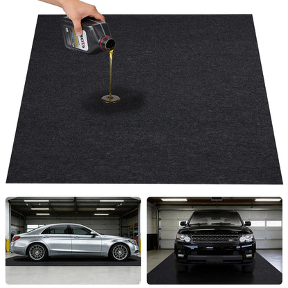 Grefinity Garage Floor Mat，8.2’x 22' Oil Spill Mat 8.2’x 22', Charcoal Gray
