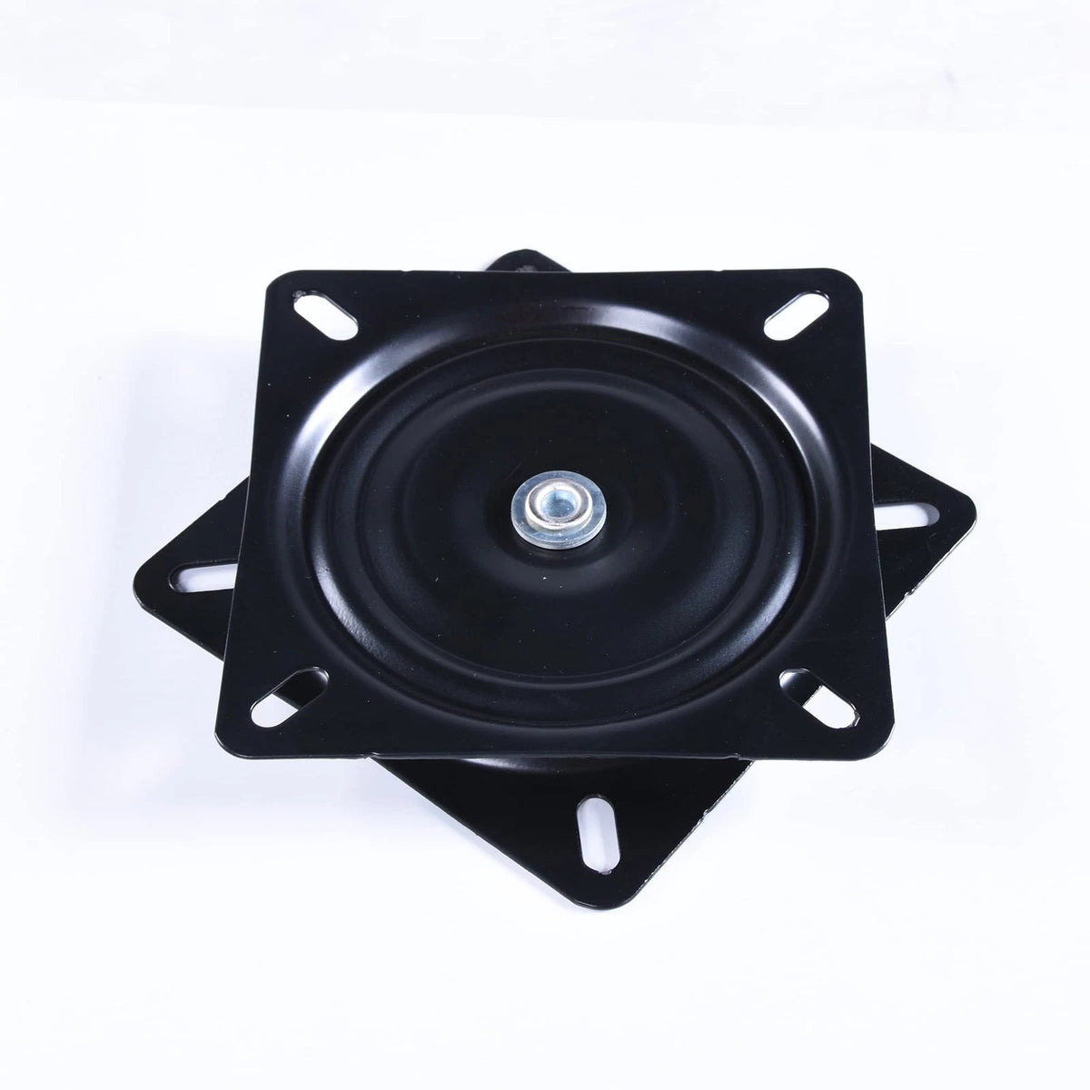 Frassie 2 Pack 8 Inch Bar Stool Chair Swivel Plate Replacement, 360 8, Black