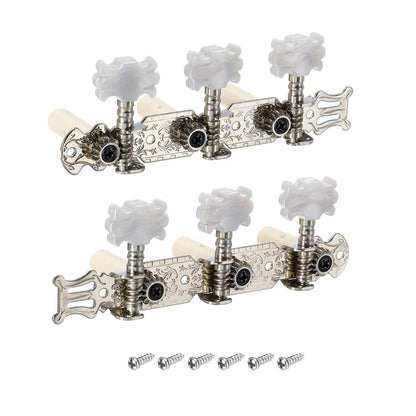 PATIKIL Guitar Tuning Pegs Machine Heads 120mm x 40mm, Silver Tone