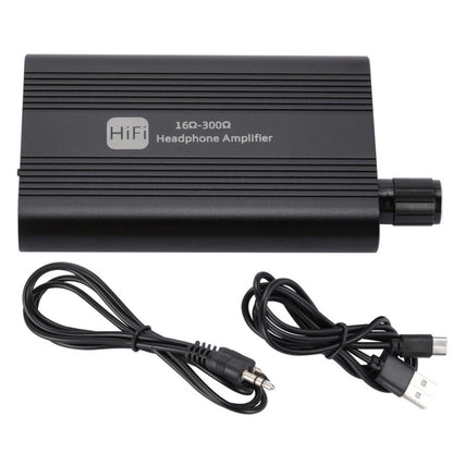 16Ω-300Ω HIFI Headphone Amplifier 3.5mm AUX Audio w/ USB Cable Earphone AMP