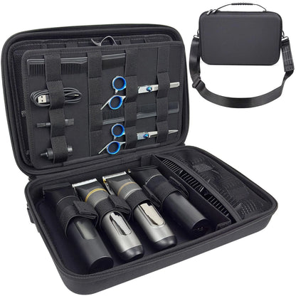 Neehows Barber Bag Hard Travel Case for Hair Clippers Large, Black