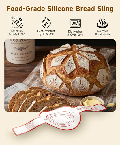 Complete Sourdough Starter Kit with Jar Round & Natural & Oval Basket