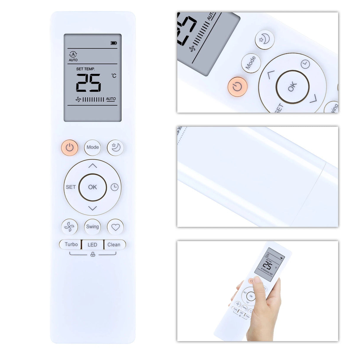 RG10B(B) /BGEF Remote Control For Midea AC Air Conditioner RG10B(B)BGEF