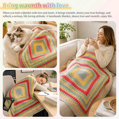 Coopay Crochet Kit for Beginner 9.84 × 7.87 × 2.76 in, Elegant Grove