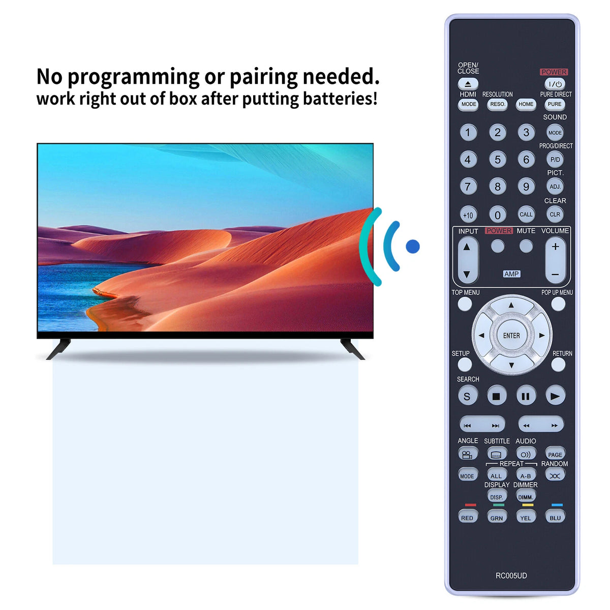 RC005UD Remote Control For Marantz 307010078008M UD5005