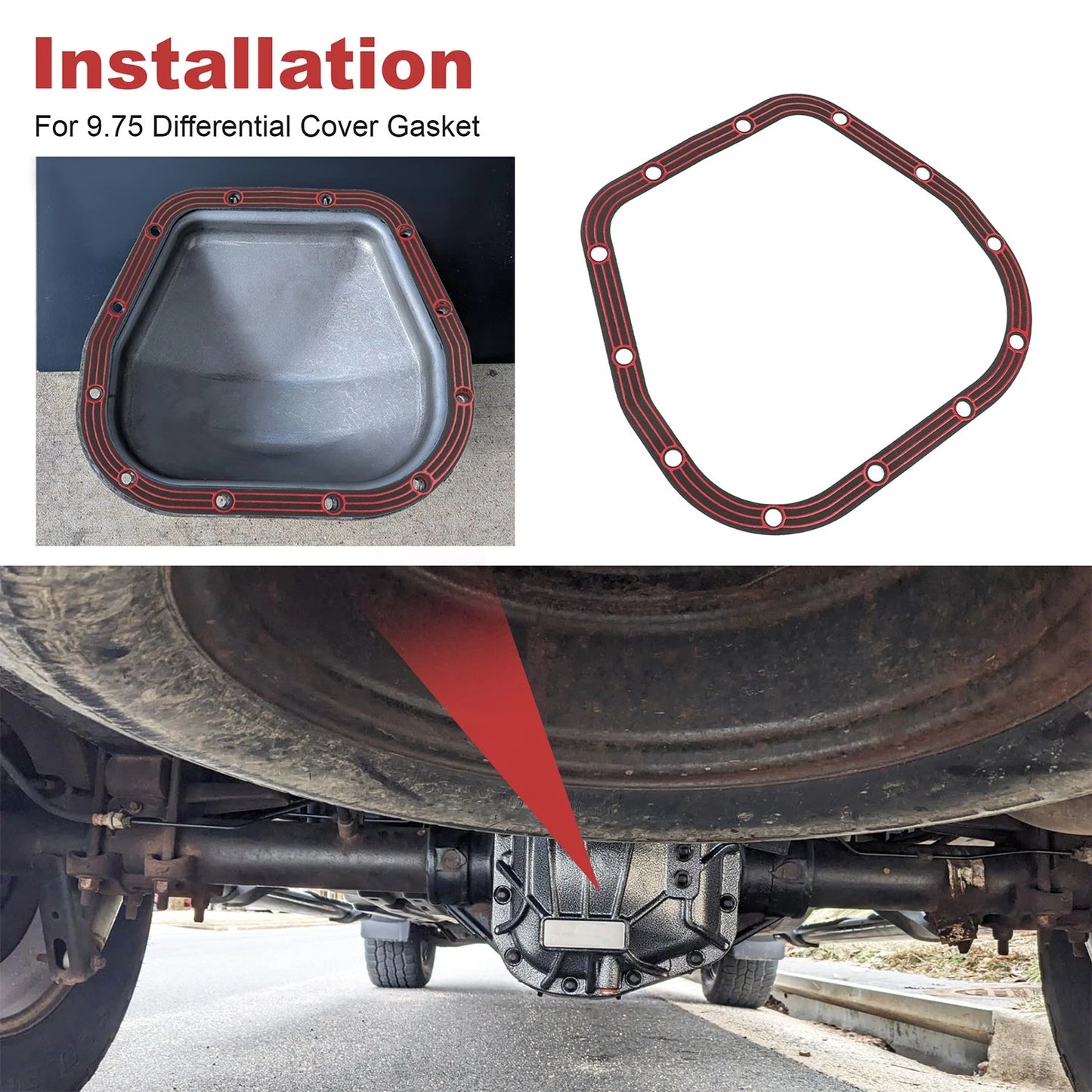 Differential Cover Gaskets for 1997-2024 Ford F150 9.75" Rear Axles