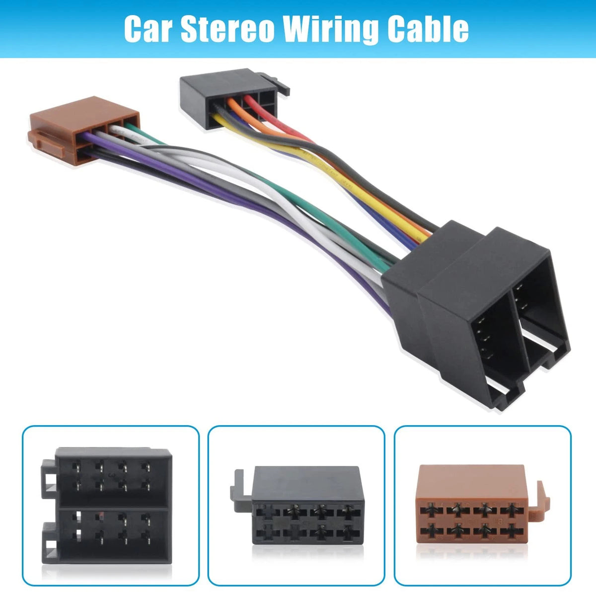 Car Radio Connector Replacement for VW Wiring Harness Adapter in Dash...