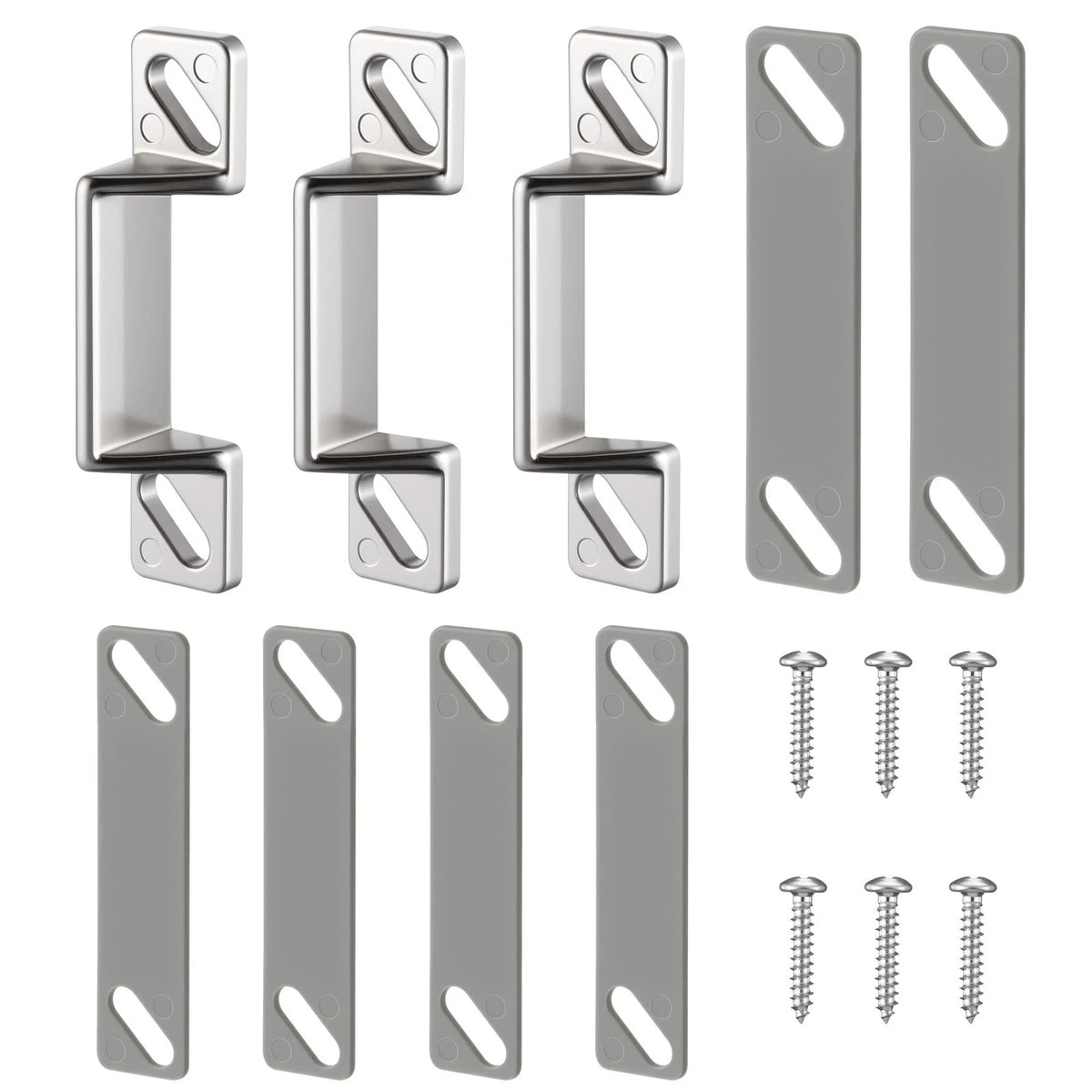 Screen Door Latch Replacement Kit for Storm Door(3,Silver) Silver