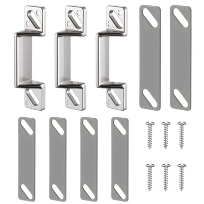 Screen Door Latch Replacement Kit for Storm Door(3,Silver) Silver