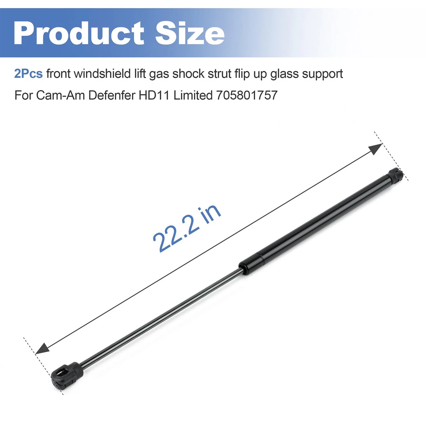 2Pcs Windshield Gas Strut For 2026 Cam-Am Defenfer HD11 Limited 705801757