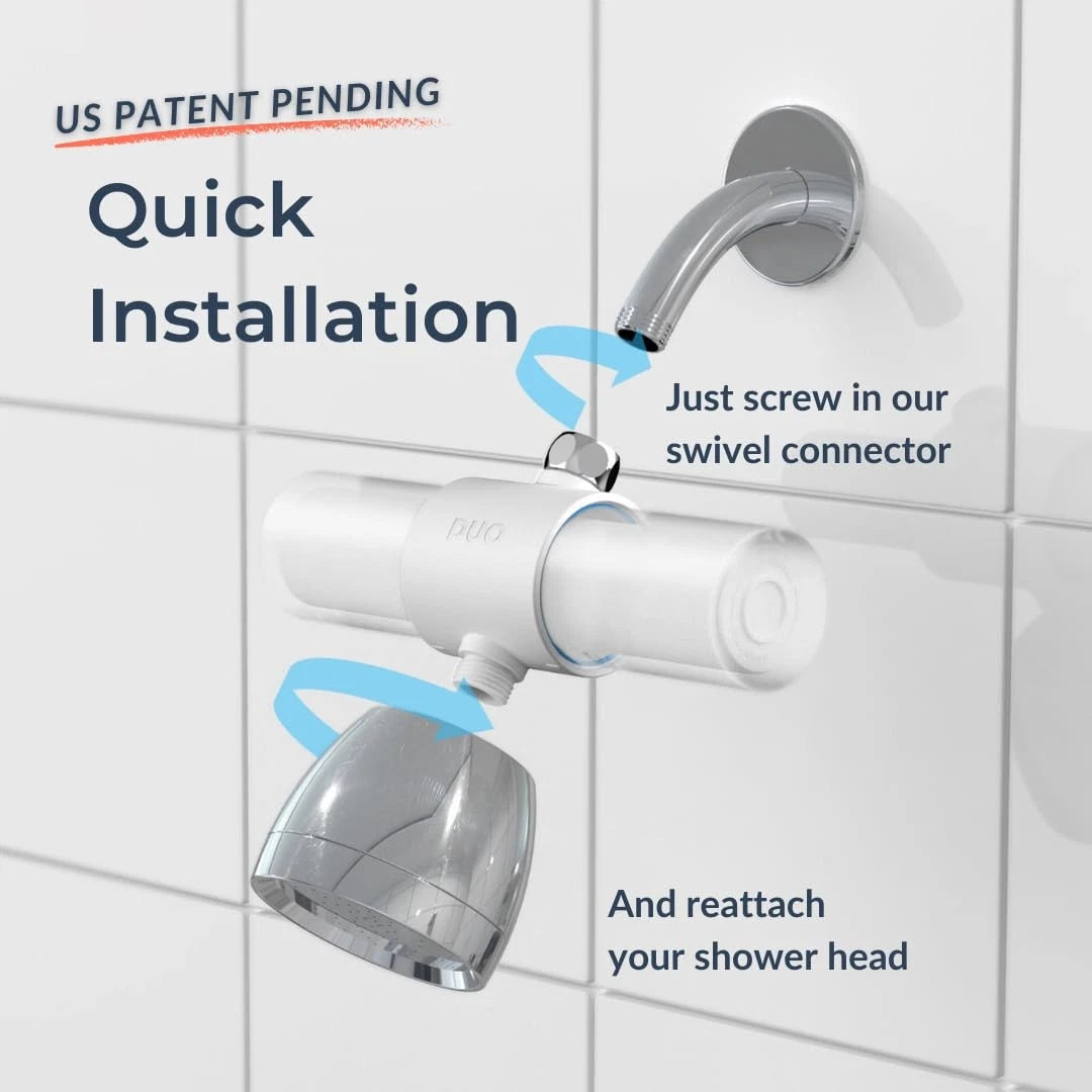 Weddell Duo Shower Filter – NSF Certified for Chlorine Black
