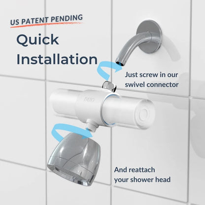 Weddell Duo Shower Filter – NSF Certified for Chlorine Black