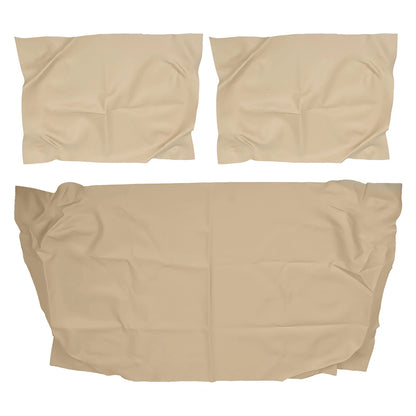 For Club Car DS 1982-2000.5 Golf Carts Brown Tan Leather Front Seat Covers