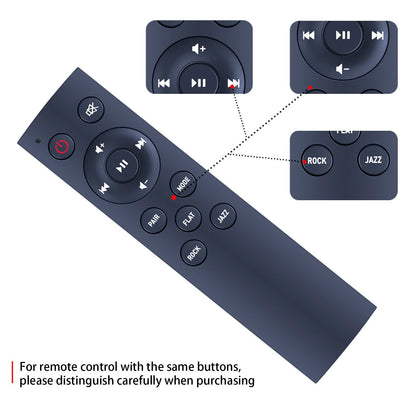 Remote Control For Majority Bowfell BOW-BAR-BLK Sound Bar