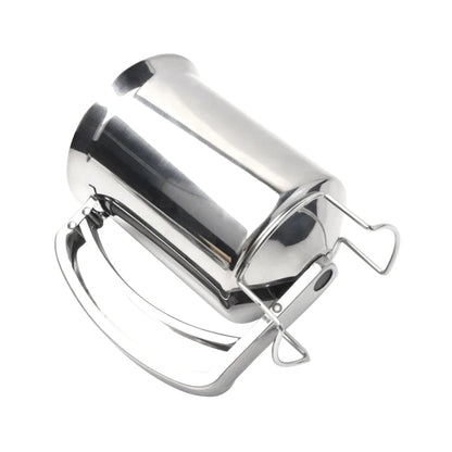 Stainless Steel Batter Dispenser with Quick-Close Valve No Spills for Pancakes