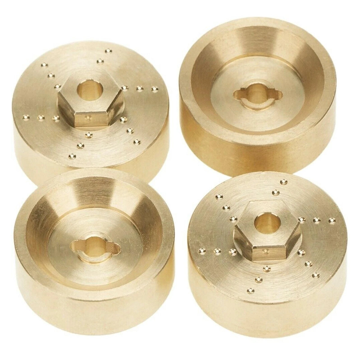 1/24 6mm Brass Widened Wheel Hub Counterweights For  Axial SCX24 90081 RC Car
