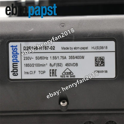 Ebmpapst D2E146-HT67-02 Cooling Fan 230VAC 355W Blower Fan For Air purification