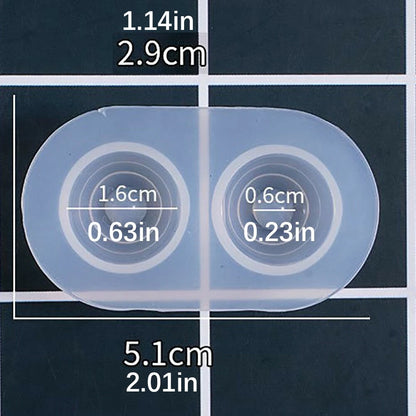 6 Sets Multifunctional Silicone Molds Flexible Doll Eye Molds Resin Durable A