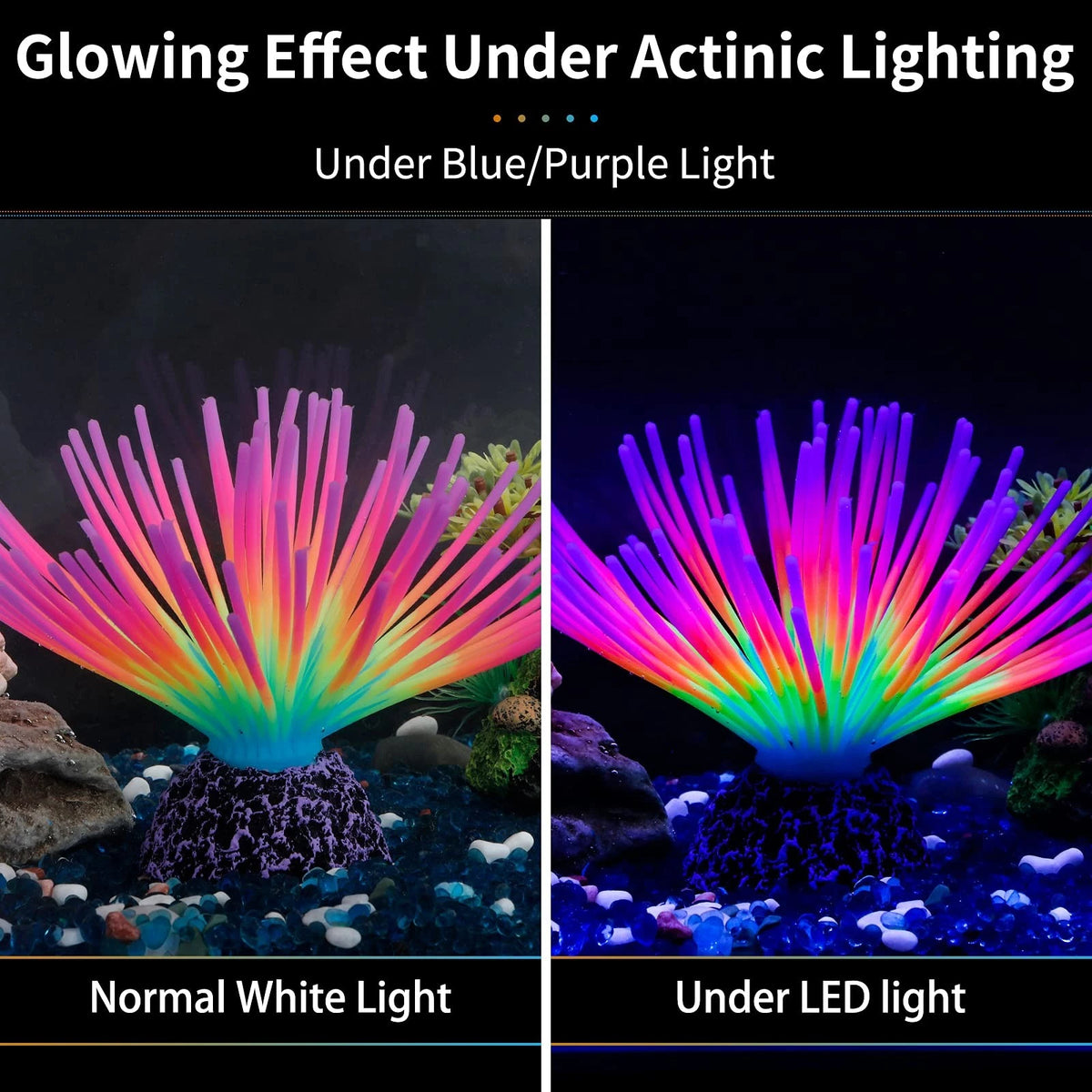 Uniclife Aquarium Imitative Rainbow Sea Urchin Ball Artificial