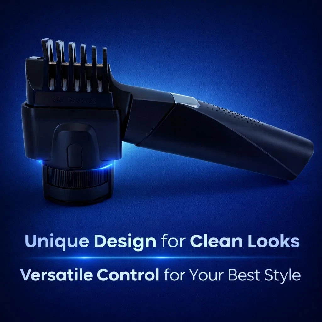 247 Groomed Self Haircut Kit for Men – Electric Hair Trimmer Black