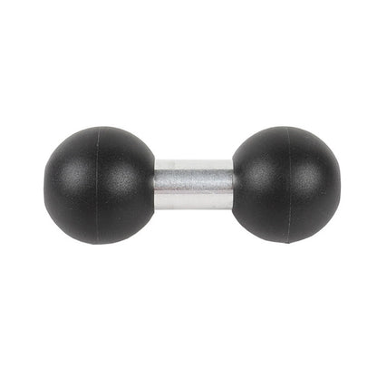 25mm to 25mm Double Ball Joint Adapter Flexible For Brackets Black