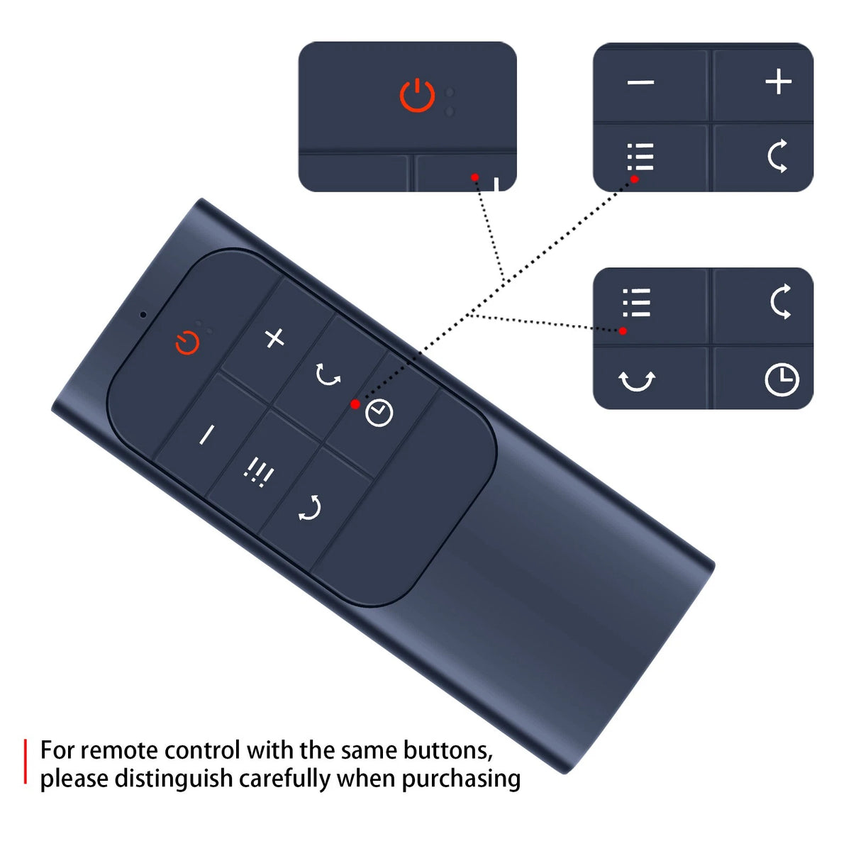 Remote Control For Dreo Smart Fan 43'' Quiet Floor Fan PolyFan 513S ,DR-HAF003S