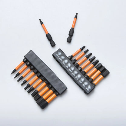 20-Piece Magnetic Hex Screwdriver Bit Set, Metric/SAE, CNC Machined, 1/4" Shank