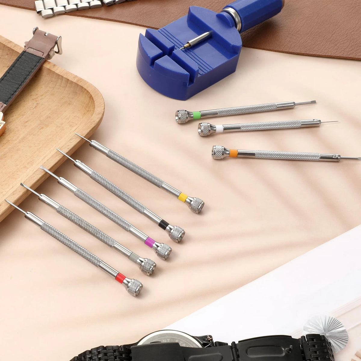 Watch Screwdriver Set, 0.6-2.0 mm Precision Jewelers Set Silver